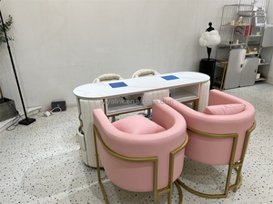 Table de manucure professionnelle de luxe légère pour salon de beauté - Product Image 6