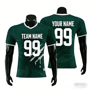 <span class=keywords><strong>Maillot</strong></span> de football numérique pour adulte, grande taille, 100 % polyester, respirant, séchage rapide, anti-UV, évacuation de l'humidité, qualité chinoise - Product Image 1