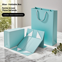 Caja de Regalo Plegable Hecha a Mano con Logotipo Personalizado, de una Sola Pieza, Reciclable, con Tapa Abatible, Empaque de Papel Resistente para Ropa de Cumpleaños
