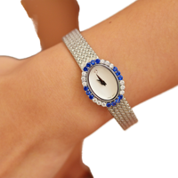 Montre à quartz élégante de style vintage pour femme, boîtier en alliage de luxe léger, bracelet en acier inoxydable 16 mm, aiguille