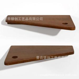 Modern Minimalist Solid Wood <b>Wall</b> <b>Shelf</b> Rectangle Multipurpose Durable For Bedroom Living Room Storage Alarm Clock <b>Mounting</b> - Product Image 3