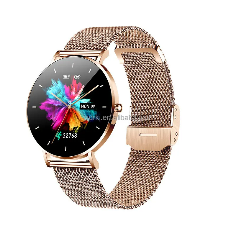 2023 1.3" Amoled HD Full Circle Full Touch Display 6.8mm Smart Watch Female Physiological Cycle Health Detection Smart Bracelet