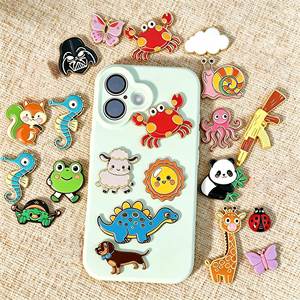 certified Phone Sticker 3 D Metal Pink Cute Adhesive Accessory for Girls Mobile Phone Decoration China Factory Wholesale Custom