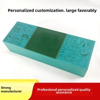 Boîte d'emballage de thé pliable à double couche avec logo personnalisable, en matériaux recyclés, fermeture magnétique pour portefeuille