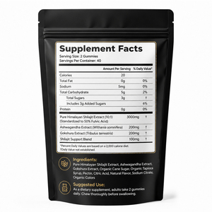 Bonbons gélifiés au Shilajit de l'Himalaya OEM/ODM, extraits d'Ashwagandha et de curcuma, soutien immunitaire, formule naturelle faible en glucides, certifié Halal 2 - Product Image 4