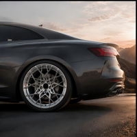 Rines Forjados de 20 Pulgadas en Negro Mate con Acabado Mecanizado 5x112, Rines de Aleación Forjados Personalizados para BMW, Mercedes, Audi, Porsche