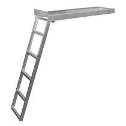 Escalera de acceso de aluminio para valla, rectangular, con marco galvanizado, herrajes de seguridad para vallas - Product Image 3