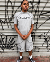 Ensemble de maillot de basket-ball personnalisé avec logo, t-shirt à manches courtes pour homme, short, impression du numéro 23, streetwear surdimensionné, ensemble de survêtement deux pièces