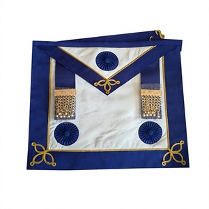 100% ธรรมชาติแกะหนังจังหวัด Undress ผ้ากันเปื้อนดอกกุหลาบ | อังกฤษ Regalia บูชา - Product Image 1