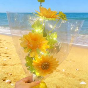 ของขวัญวันวาเลนไทน์และวันแม่สุดสร้างสรรค์: ของเล่นเทศกาล - ดอกทานตะวันเสมือนจริงพร้อมไฟ ของเล่นเรืองแสง ดอกทานตะวันหกหัว - Product Image 3