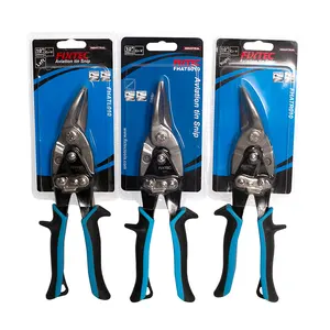 FIXTEC <strong>Hand</strong> Tools 10 Inch Heavy Duty Chrome Vanadium Steel CRV <strong>Left</strong> Straight <strong>Right</strong> Aviation <strong>Tin</strong> <strong>Snips</strong> for Cutting Metal Sheet - Product Image 2
