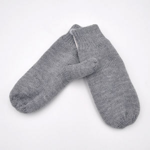 Mitaines noires tricotées d'hiver pour adultes Gants mitaines pour hommes Gants pour adultes Gants <span class=keywords><strong>sans</strong></span> doigts <span class=keywords><strong>sans</strong></span> doigts Mitaines en laine - Product Image 5