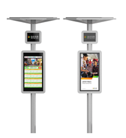 Pantalla de publicidad de parada de autobús al aire libre, luz de energía Solar, poste Vertical, tablero de señal, estación electrónica, señal de parada de autobús, señalización Digital