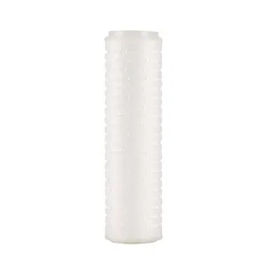 Factory Direct Sale Pleated Filter Cartridge 10 Inch 20Inch Micro Porous Pleated Polypropylene Water Purification System