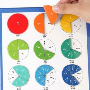 Bloques Magnéticos de Fracciones Educativos para el Aprendizaje Temprano de Matemáticas, Recursos de Aprendizaje, Bloques de Fracciones Arcoíris - Product Image 3