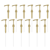 12 pièces pompes à sirop en plastique distributeur de pompe à sirop de café Premium or bouteille en verre saveur sirop pompe Kit Durable pompe à caramel