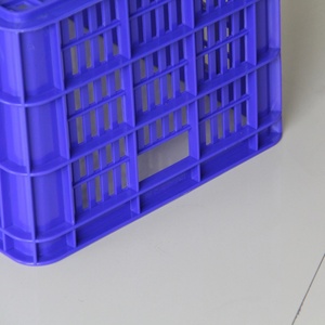 プラスチック製の果物箱箱収納可能な積み重ね可能スーパーマーケットショッピングバスケット野菜容器梱包・輸送用 - Product Image 4