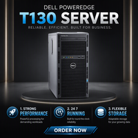 Vente flash Serveur tour Dell Xeon E3-1220v6 3.4GHz Mini Poweredge T130