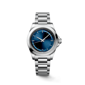 Montre mécanique automatique classique avec index en diamant, bracelet en acier inoxydable pour femmes Longinesing - Product Image 1