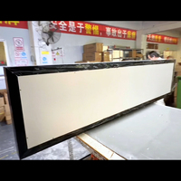 Enseigne lumineuse LED intérieure personnalisée 2*2FT/61*61cm, panneau publicitaire sur mesure en polycarbonate acrylique, boîte lumineuse pour bar, café, salon de coiffure