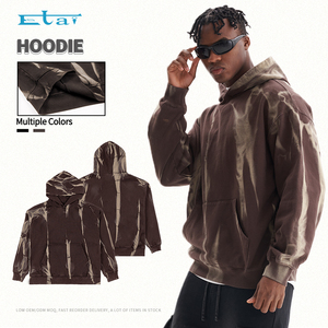 Sweat-shirts à capuche pour hommes en coton 100% 420 g/m², poids <span class=keywords><strong>lourd</strong></span>, vierges, impression personnalisée de logo, sweat-shirts à capuche délavés à l'acide pour hommes - Product Image 3