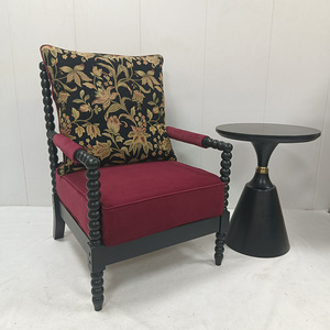 <span class=keywords><strong>Fauteuil</strong></span> de salon <span class=keywords><strong>vintage</strong></span> de style français, mi-siècle, en perles, sensation haut de gamme, en bois massif, avec dossier, pour une détente optimale - Product Image 6