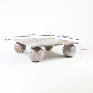 Luxury Square Sawar <b>Marble</b> Coffee <b>Table</b> Eco-Friendly Coffee <b>Table</b>-Living Room Furniture - Product Image 5