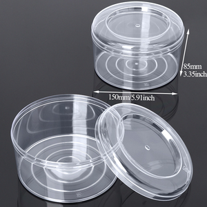 SUNSHING Acrylic Round Chocolate <b>Box</b> with Clear Lid Plastic Cookies Biscuits Gift Packaging <b>Box</b> for Candy Treats Snack Container - Product Image 4