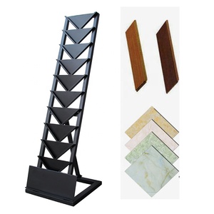 Chất lượng cao triển lãm hội trường sàn gốm tự nhiên gạch hiển thị Kệ chủ đá cẩm thạch tấm gỗ Hội Đồng Quản trị Kim Loại hiển thị đứng - Product Image 5