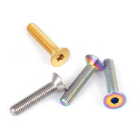 Boulon à vis personnalisé en titane Ti anodisé à tête Torx Pan CSK