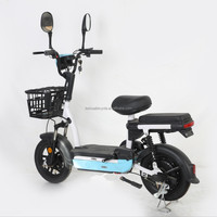 Vélo électrique Leshuai Little Prince à 3 vitesses, cadre en acier, roues de 14 pouces, moteur à moyeu arrière, freins à disque, batterie au plomb-acide, autonomie de 60 km