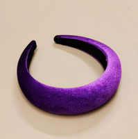Samt-Schwamm-Stirnband mit breiter Krempe, hochwertig, einfarbig, Wildleder, Retro, französischer Stil, schlichter Kopfschmuck, Neujahr