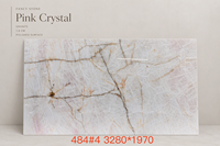 Dalle de granit rose fantaisie 1,8 cm, surface polie, design moderne pour cuisines, salles de bain, hôtels, tables à manger et projets d'aménagement intérieur