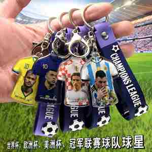 Regalos de Recuerdo de Jugadores de Fútbol Populares, Llavero de Acrílico con Equipos de Fútbol, Accesorios de Llavero con Estrellas del Fútbol Mundial - Product Image 4