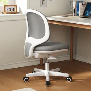 Ergonomic Small Desk Chair Adjustable Computer Task Chair No Armrest Children Chair