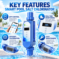Chlorinateur au sel intelligent OEM avec contrôle WiFi via application, générateur automatique de chlore pour piscine, spa et bain à remous
