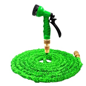 Manguera de jardín negra, equipo de lavado de coches, caja de papel, estilo de manguera de plástico, látex doble extensible más fuerte, nuevo, 25 pies, 50 pies, 75 pies, 100 pies - Product Image 1