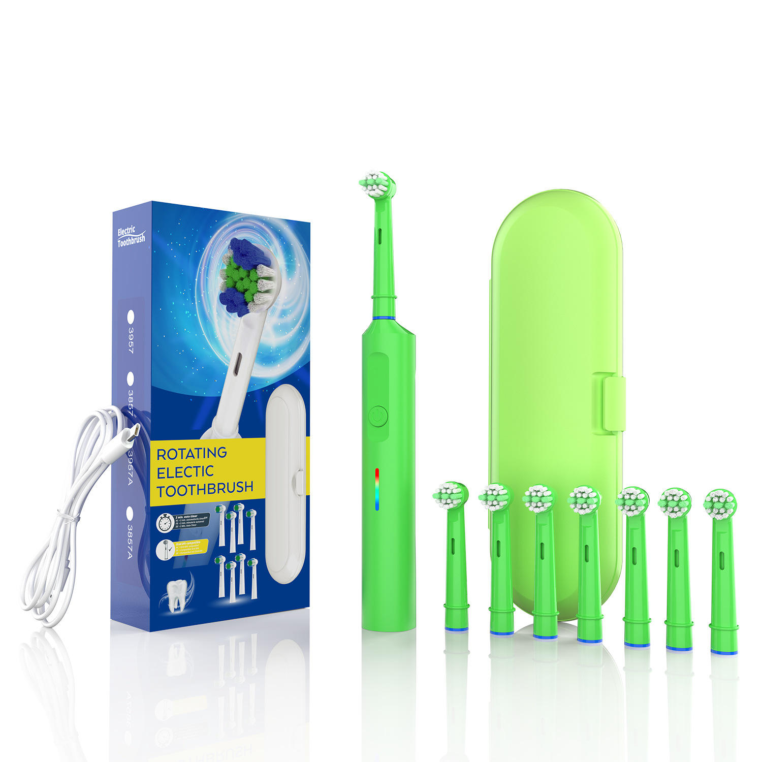3957 Brosse à dents - Vert [Poils pour enfants SB-10]