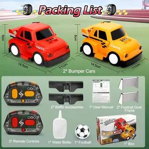 ITTL 2,4G Control remoto <span class=keywords><strong>Crash</strong></span> <span class=keywords><strong>Car</strong></span> 2 jugadores RC pulverización expulsión parachoques coches con sonido ligero fútbol batalla coche juguetes para niños - Product Image 6