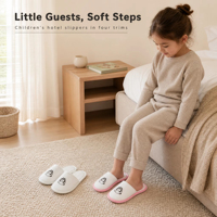 Chaussons d'intérieur pour enfants en gros, conception personnalisée, chaussons pour enfants, animaux de dessin animé, doux, antidérapants, chaussons pour invités d'hôtel, en vrac