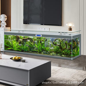 אולטרה-ברור מחשב אקווריום טלוויזיה ארון להתאמה אישית בר דג שולחן דגים טנק שולחן-עצמי במחזור עצמי עצלן רצפה-רכוב קיר - Product Image 1