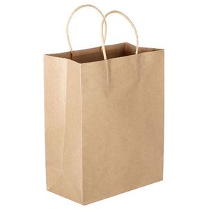 Bolsa de Papel Kraft Gruesa con Diseño Personalizado, Impresión de Logotipo, Bolsa de Regalo para Compras, con Asas Retorcidas, Número 11 - Product Image 4