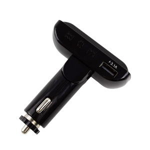 Reproductor MP3 para coche USB dual de 24 voltios con transmisor FM, accesorios universales de audio para coche para llamadas manos libres en vehículos - Product Image 3