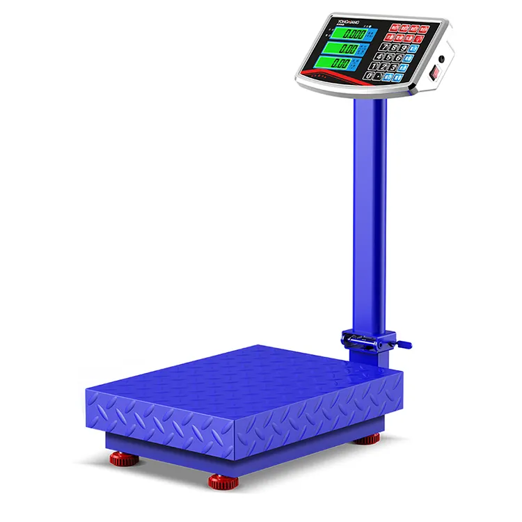 Máquina de escala de peso con plataforma digital, modelo popular, de bajo precio, 60kg, 150 kg, para verduras y frutas