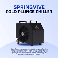 Refroidisseur d'eau pour bain de glace en acier inoxydable avec traitement à l'ozone, refroidisseur d'eau froide portable pour la thérapie par le froid et la récupération sportive, 500L