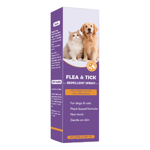 Spray Répulsif Naturel Anti-Puces et Acariens pour Chiens et Chats, Protection Herbal Contre les Parasites pour Nettoyage Profond des Follicules du Pelage - Vente en Gros Direct Usine - Product Image 1