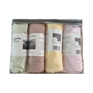 <strong>Wholesale</strong> 4-Piece Plain Bed Mat Eco-Friendly Polyester All-Season <strong>Mattress</strong> <strong>Protectors</strong> - Product Image 1