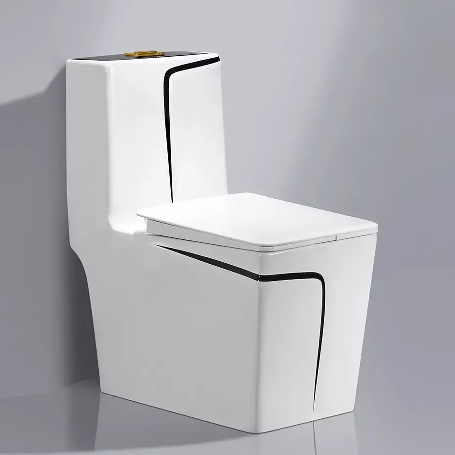 Modern Sanitary Ware Banheiro Armário De Água Cerâmica Commodo Square Toilet Bowl One Piece Toilet