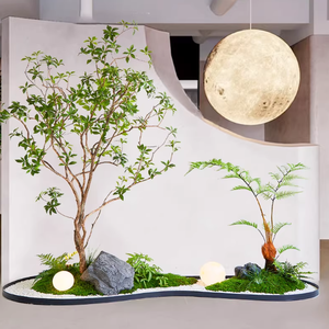 Planta Artificial Verde para Paisajismo, Pieris Japonica Grande, Planta Falsa para Decoración de Interiores, Árbol Colgante con Hojas en Forma de Campana - Product Image 1