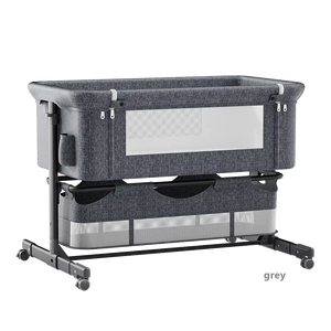 Ensemble de literie pour berceau en métal moderne à vendre avec design co-dormeur et <span class=keywords><strong>grand</strong></span> panier de rangement - Product Image 6